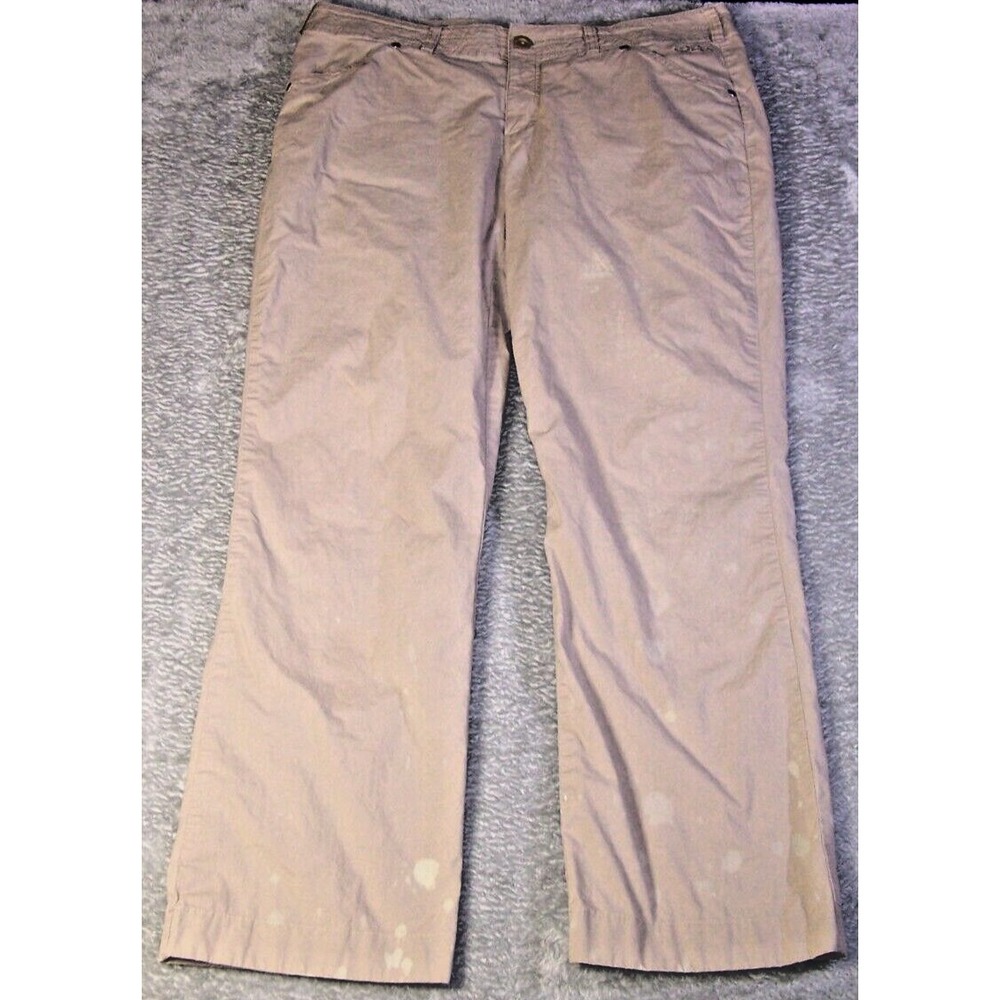 Cabela's Pants Women's Casuals Straight Leg 37X30(Tag 14)Khaki Bleach Distressed